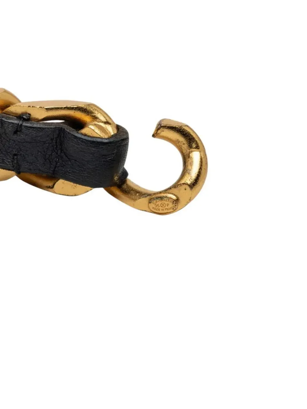 Chanel Vintage Bracelet Leather Black #343234C10B